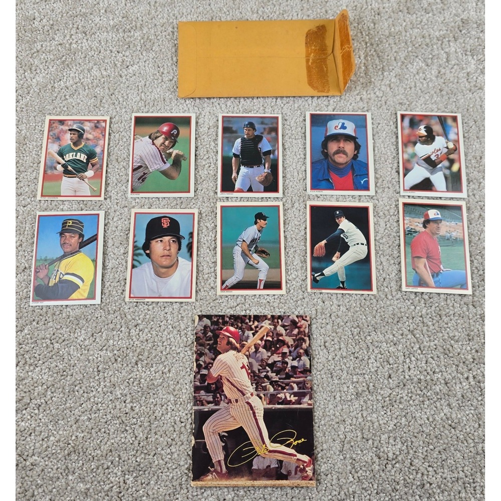 Topps 1984 All-Star Set Baseball Cards Lot 10 + 1983 Pete Rose‎ Souvenir LOOK